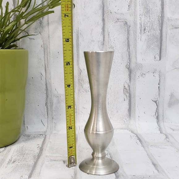 Vintage American Pewter Guild Pedestal Bud Vase - Picture 7 of 7